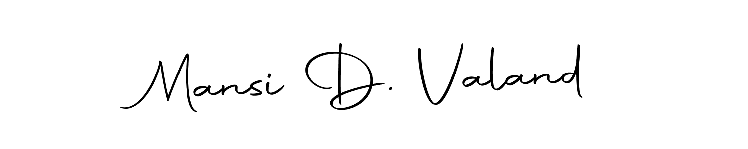 The best way (Autography-DOLnW) to make a short signature is to pick only two or three words in your name. The name Mansi D. Valand include a total of six letters. For converting this name. Mansi D. Valand signature style 10 images and pictures png