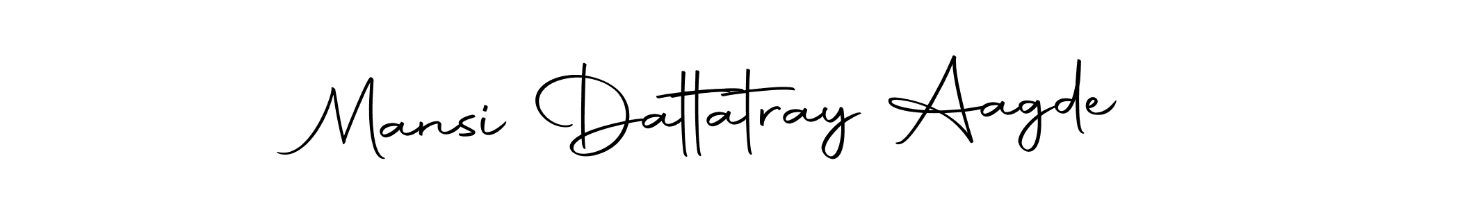 Create a beautiful signature design for name Mansi Dattatray Aagde. With this signature (Autography-DOLnW) fonts, you can make a handwritten signature for free. Mansi Dattatray Aagde signature style 10 images and pictures png