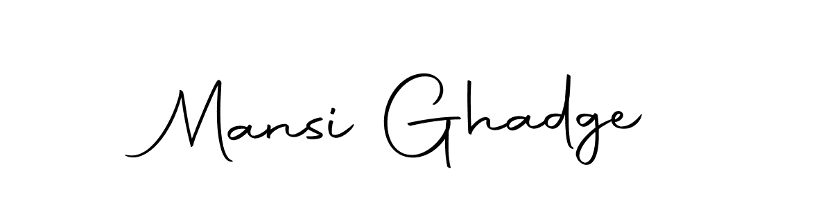 Use a signature maker to create a handwritten signature online. With this signature software, you can design (Autography-DOLnW) your own signature for name Mansi Ghadge. Mansi Ghadge signature style 10 images and pictures png