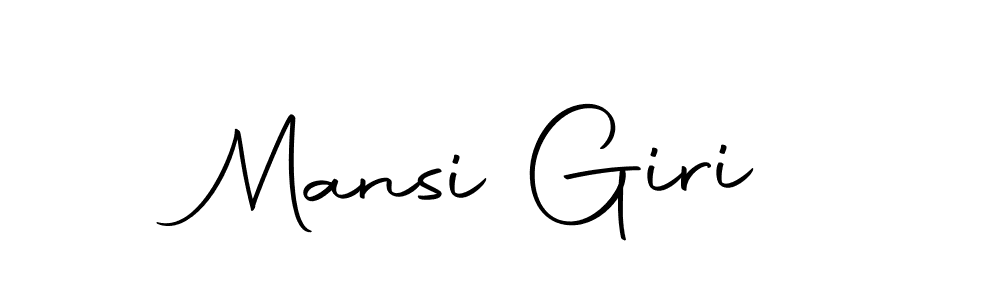 Mansi Giri stylish signature style. Best Handwritten Sign (Autography-DOLnW) for my name. Handwritten Signature Collection Ideas for my name Mansi Giri. Mansi Giri signature style 10 images and pictures png