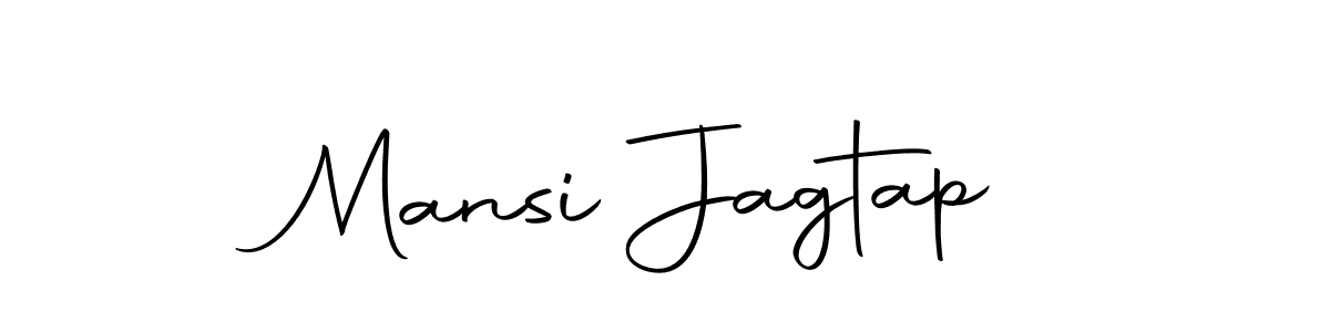 How to make Mansi Jagtap name signature. Use Autography-DOLnW style for creating short signs online. This is the latest handwritten sign. Mansi Jagtap signature style 10 images and pictures png