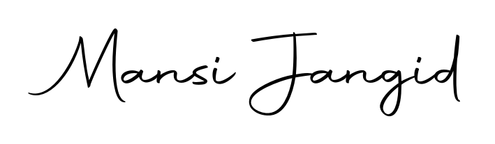 A dynamic signature style for Mansi Jangid using Autography-DOLnW script. Designed to look authentic, handwritten, and professional. Mansi Jangid signature style 10 images and pictures png
