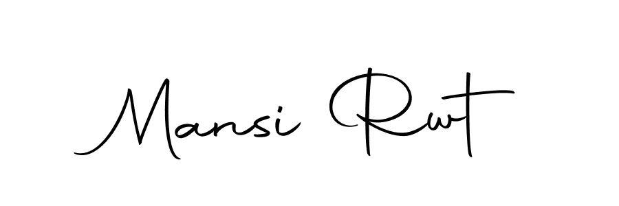 How to make Mansi Rwt name signature. Use Autography-DOLnW style for creating short signs online. This is the latest handwritten sign. Mansi Rwt signature style 10 images and pictures png