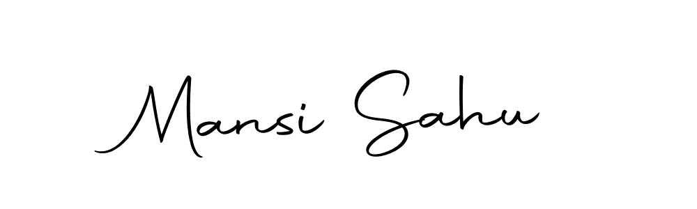 Make a beautiful signature design for name Mansi Sahu. Use this online signature maker to create a handwritten signature for free. Mansi Sahu signature style 10 images and pictures png