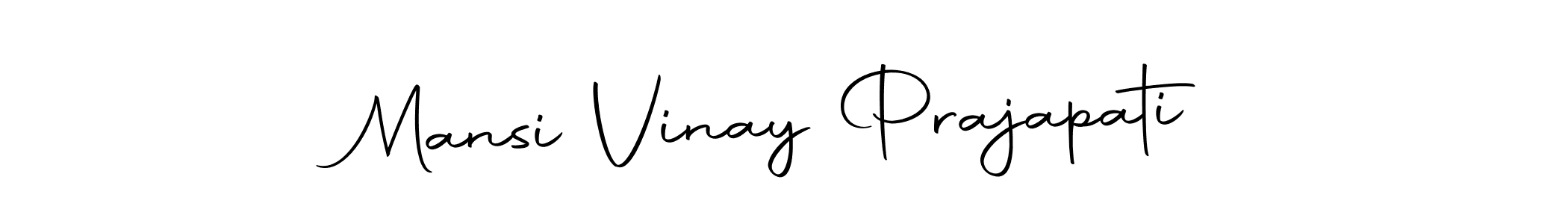 Also we have Mansi Vinay Prajapati name is the best signature style. Create professional handwritten signature collection using Autography-DOLnW autograph style. Mansi Vinay Prajapati signature style 10 images and pictures png