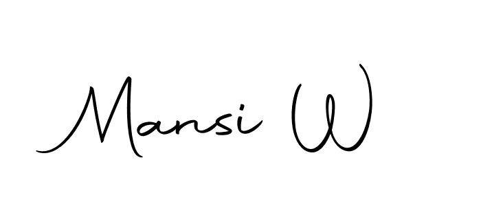 Also we have Mansi W name is the best signature style. Create professional handwritten signature collection using Autography-DOLnW autograph style. Mansi W signature style 10 images and pictures png
