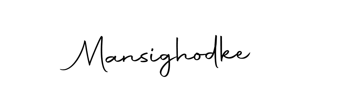 Design your own signature with our free online signature maker. With this signature software, you can create a handwritten (Autography-DOLnW) signature for name Mansighodke. Mansighodke signature style 10 images and pictures png