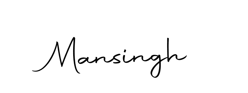 Design your own signature with our free online signature maker. With this signature software, you can create a handwritten (Autography-DOLnW) signature for name Mansingh. Mansingh signature style 10 images and pictures png