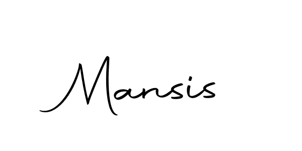 Create a beautiful signature design for name Mansis. With this signature (Autography-DOLnW) fonts, you can make a handwritten signature for free. Mansis signature style 10 images and pictures png