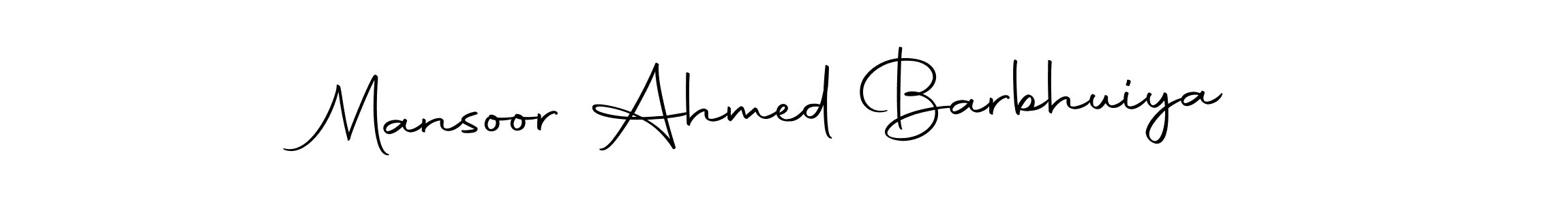 Use a signature maker to create a handwritten signature online. With this signature software, you can design (Autography-DOLnW) your own signature for name Mansoor Ahmed Barbhuiya. Mansoor Ahmed Barbhuiya signature style 10 images and pictures png