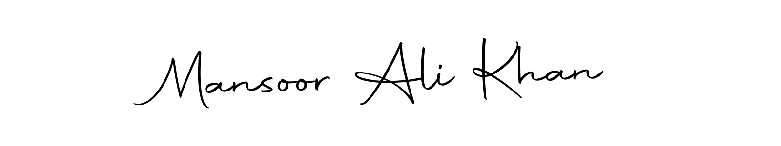 Use a signature maker to create a handwritten signature online. With this signature software, you can design (Autography-DOLnW) your own signature for name Mansoor Ali Khan. Mansoor Ali Khan signature style 10 images and pictures png