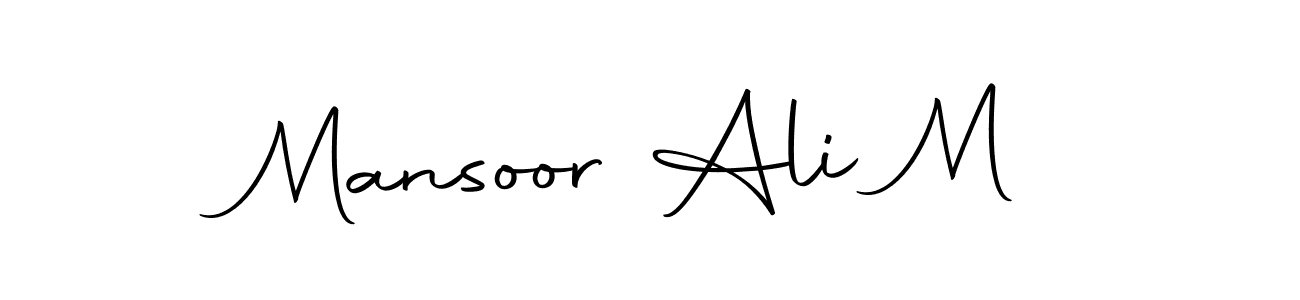 This is the best signature style for the Mansoor Ali M name. Also you like these signature font (Autography-DOLnW). Mix name signature. Mansoor Ali M signature style 10 images and pictures png