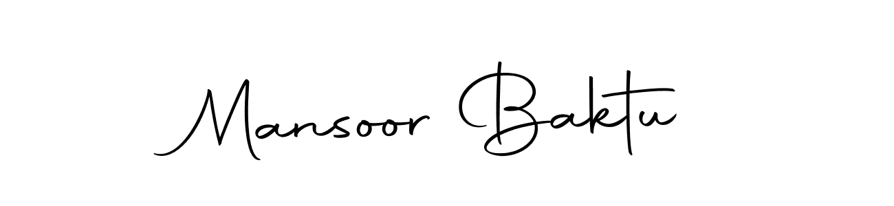 How to make Mansoor Baktu signature? Autography-DOLnW is a professional autograph style. Create handwritten signature for Mansoor Baktu name. Mansoor Baktu signature style 10 images and pictures png