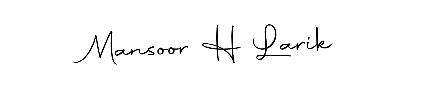 Autography-DOLnW is a professional signature style that is perfect for those who want to add a touch of class to their signature. It is also a great choice for those who want to make their signature more unique. Get Mansoor H Larik name to fancy signature for free. Mansoor H Larik signature style 10 images and pictures png