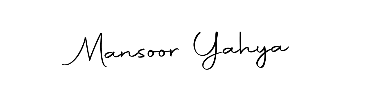 Create a beautiful signature design for name Mansoor Yahya. With this signature (Autography-DOLnW) fonts, you can make a handwritten signature for free. Mansoor Yahya signature style 10 images and pictures png
