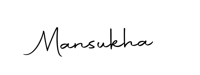 Create a beautiful signature design for name Mansukha. With this signature (Autography-DOLnW) fonts, you can make a handwritten signature for free. Mansukha signature style 10 images and pictures png