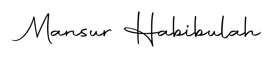 Make a short Mansur Habibulah signature style. Manage your documents anywhere anytime using Autography-DOLnW. Create and add eSignatures, submit forms, share and send files easily. Mansur Habibulah signature style 10 images and pictures png