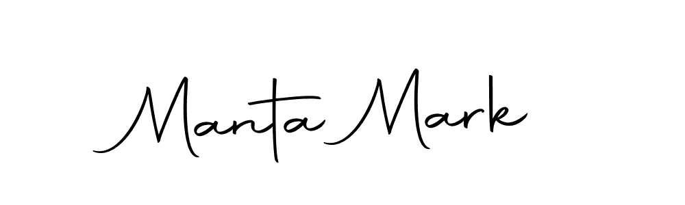 How to make Manta Mark name signature. Use Autography-DOLnW style for creating short signs online. This is the latest handwritten sign. Manta Mark signature style 10 images and pictures png