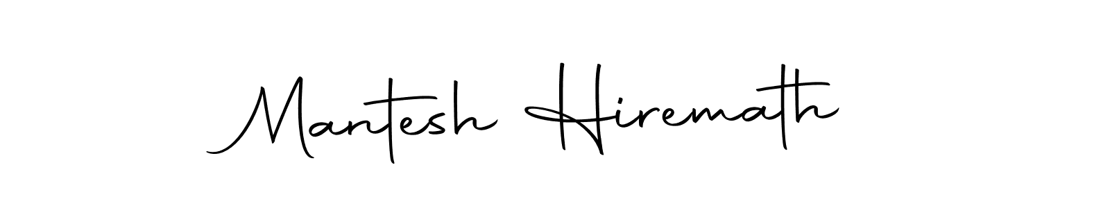 How to make Mantesh Hiremath name signature. Use Autography-DOLnW style for creating short signs online. This is the latest handwritten sign. Mantesh Hiremath signature style 10 images and pictures png