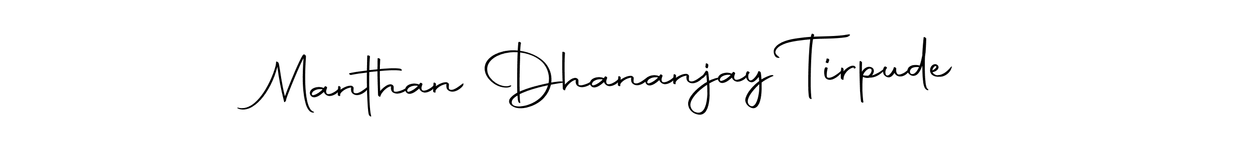 This is the best signature style for the Manthan Dhananjay Tirpude name. Also you like these signature font (Autography-DOLnW). Mix name signature. Manthan Dhananjay Tirpude signature style 10 images and pictures png