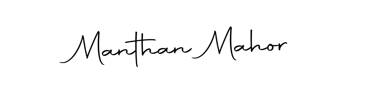 How to make Manthan Mahor name signature. Use Autography-DOLnW style for creating short signs online. This is the latest handwritten sign. Manthan Mahor signature style 10 images and pictures png