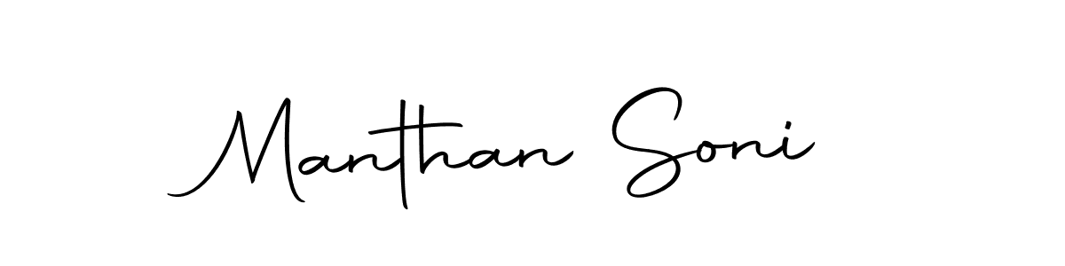 Use a signature maker to create a handwritten signature online. With this signature software, you can design (Autography-DOLnW) your own signature for name Manthan Soni. Manthan Soni signature style 10 images and pictures png