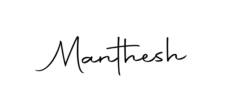 Design your own signature with our free online signature maker. With this signature software, you can create a handwritten (Autography-DOLnW) signature for name Manthesh. Manthesh signature style 10 images and pictures png