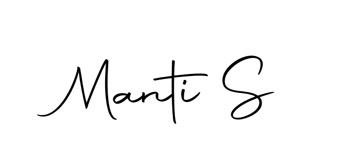 How to make Manti S name signature. Use Autography-DOLnW style for creating short signs online. This is the latest handwritten sign. Manti S signature style 10 images and pictures png