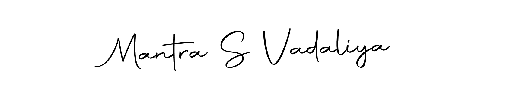 Design your own signature with our free online signature maker. With this signature software, you can create a handwritten (Autography-DOLnW) signature for name Mantra S Vadaliya. Mantra S Vadaliya signature style 10 images and pictures png