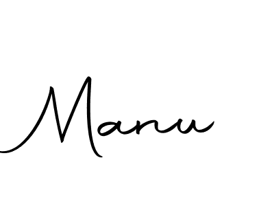 Design your own signature with our free online signature maker. With this signature software, you can create a handwritten (Autography-DOLnW) signature for name Manu. Manu signature style 10 images and pictures png