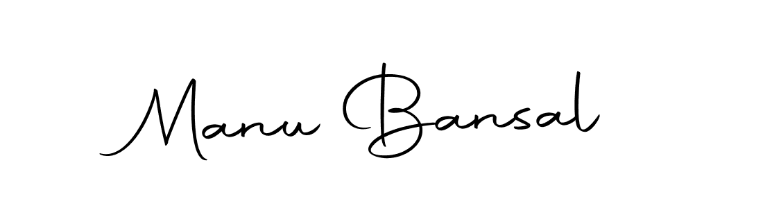 Design your own signature with our free online signature maker. With this signature software, you can create a handwritten (Autography-DOLnW) signature for name Manu Bansal. Manu Bansal signature style 10 images and pictures png