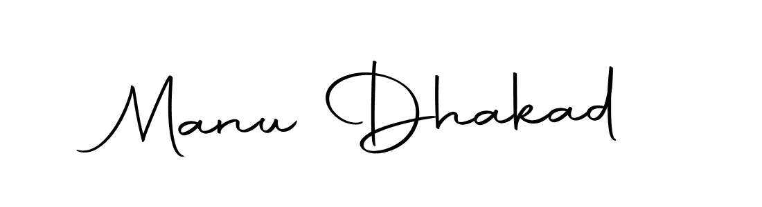 Design your own signature with our free online signature maker. With this signature software, you can create a handwritten (Autography-DOLnW) signature for name Manu Dhakad. Manu Dhakad signature style 10 images and pictures png