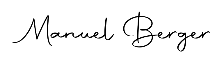 Generate high-definition signature styles for Manuel Berger. The Autography-DOLnW typeface ensures crisp legibility and sophisticated design. Manuel Berger signature style 10 images and pictures png