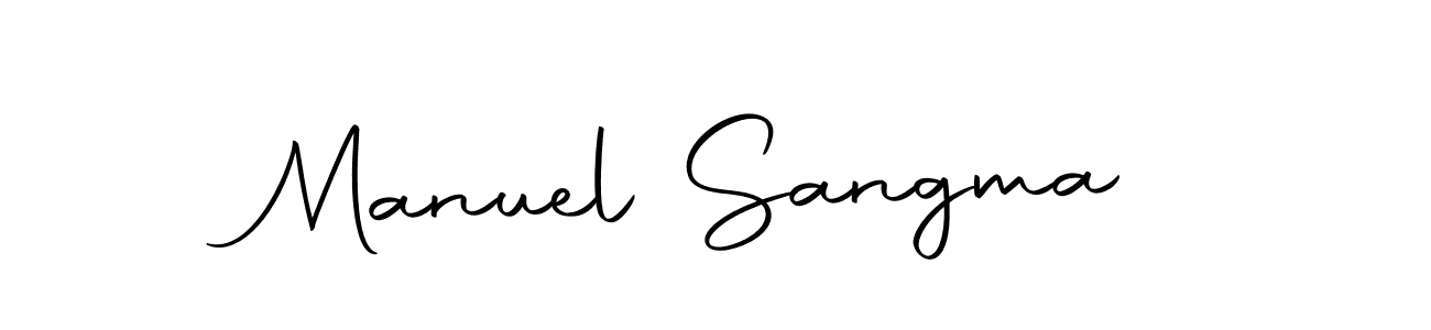 How to make Manuel Sangma name signature. Use Autography-DOLnW style for creating short signs online. This is the latest handwritten sign. Manuel Sangma signature style 10 images and pictures png