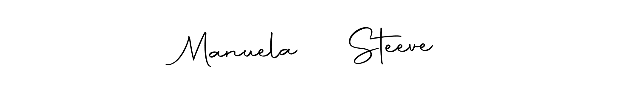 Also we have Manuela ❤️ Steeve name is the best signature style. Create professional handwritten signature collection using Autography-DOLnW autograph style. Manuela ❤️ Steeve signature style 10 images and pictures png