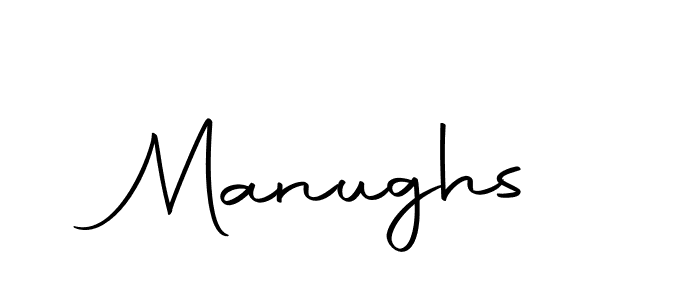Design your own signature with our free online signature maker. With this signature software, you can create a handwritten (Autography-DOLnW) signature for name Manughs. Manughs signature style 10 images and pictures png