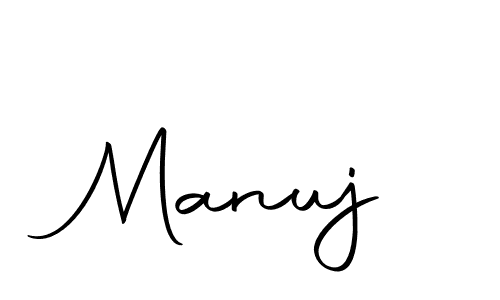 Create a beautiful signature design for name Manuj. With this signature (Autography-DOLnW) fonts, you can make a handwritten signature for free. Manuj signature style 10 images and pictures png