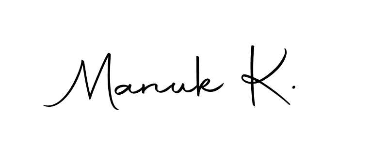 How to Draw Manuk K. signature style? Autography-DOLnW is a latest design signature styles for name Manuk K.. Manuk K. signature style 10 images and pictures png