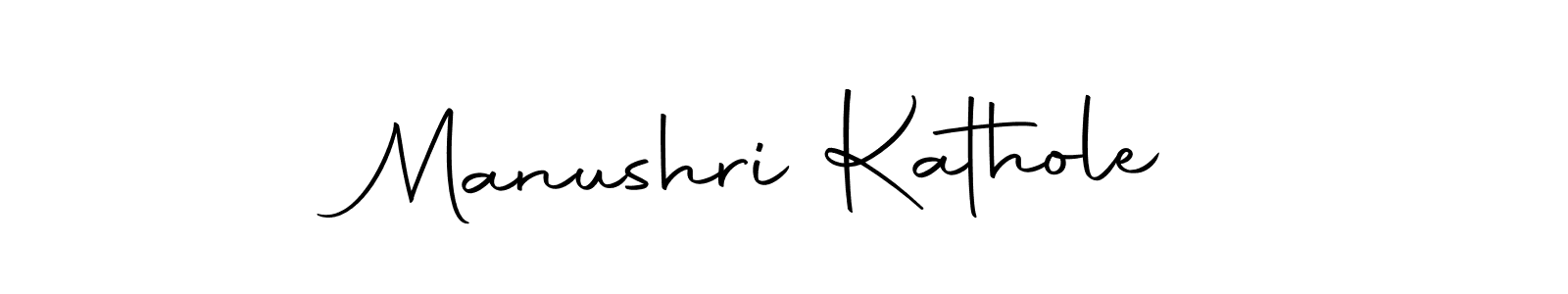 Make a beautiful signature design for name Manushri Kathole. With this signature (Autography-DOLnW) style, you can create a handwritten signature for free. Manushri Kathole signature style 10 images and pictures png