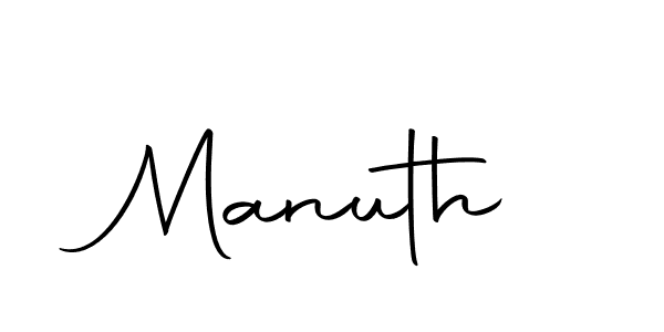 Make a beautiful signature design for name Manuth. With this signature (Autography-DOLnW) style, you can create a handwritten signature for free. Manuth signature style 10 images and pictures png