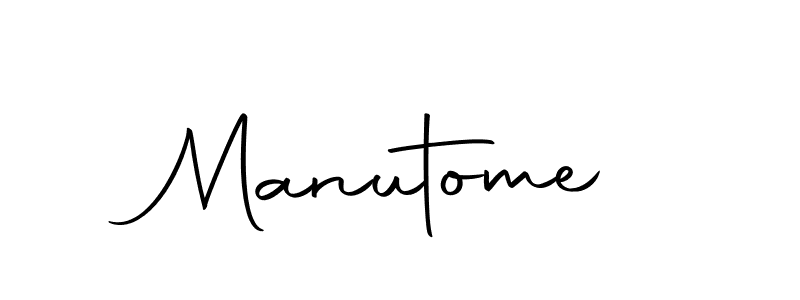 Design your own signature with our free online signature maker. With this signature software, you can create a handwritten (Autography-DOLnW) signature for name Manutome. Manutome signature style 10 images and pictures png