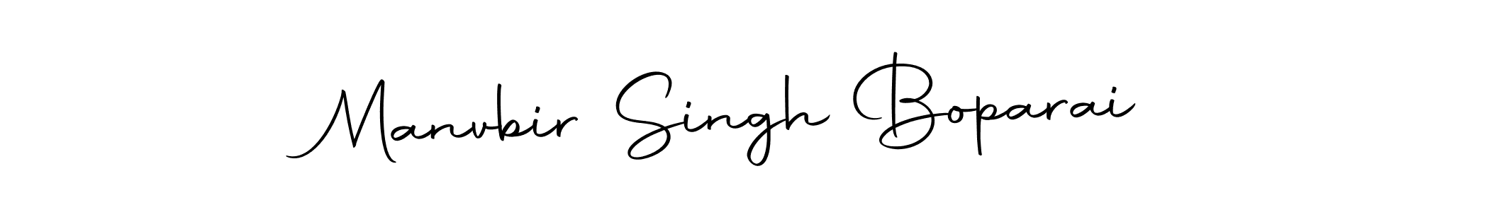 How to make Manvbir Singh Boparai name signature. Use Autography-DOLnW style for creating short signs online. This is the latest handwritten sign. Manvbir Singh Boparai signature style 10 images and pictures png