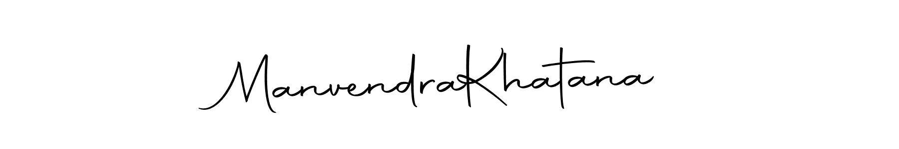 How to make Manvendra  Khatana name signature. Use Autography-DOLnW style for creating short signs online. This is the latest handwritten sign. Manvendra  Khatana signature style 10 images and pictures png