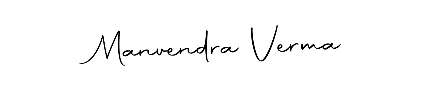 Create a beautiful signature design for name Manvendra Verma. With this signature (Autography-DOLnW) fonts, you can make a handwritten signature for free. Manvendra Verma signature style 10 images and pictures png