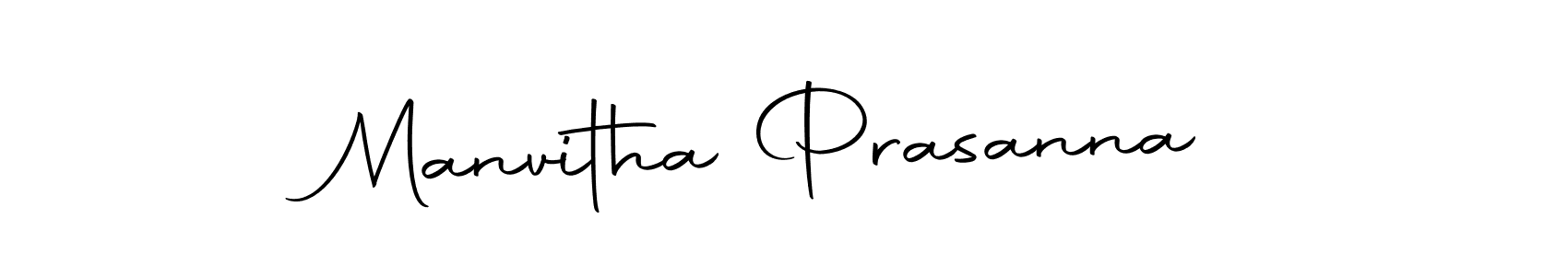 Create a beautiful signature design for name Manvitha Prasanna. With this signature (Autography-DOLnW) fonts, you can make a handwritten signature for free. Manvitha Prasanna signature style 10 images and pictures png