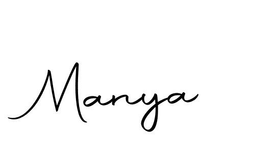 Create a beautiful signature design for name Manya. With this signature (Autography-DOLnW) fonts, you can make a handwritten signature for free. Manya signature style 10 images and pictures png