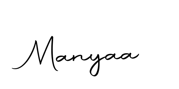 Make a beautiful signature design for name Manyaa. With this signature (Autography-DOLnW) style, you can create a handwritten signature for free. Manyaa signature style 10 images and pictures png