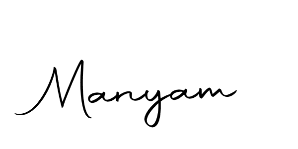 Make a beautiful signature design for name Manyam. With this signature (Autography-DOLnW) style, you can create a handwritten signature for free. Manyam signature style 10 images and pictures png