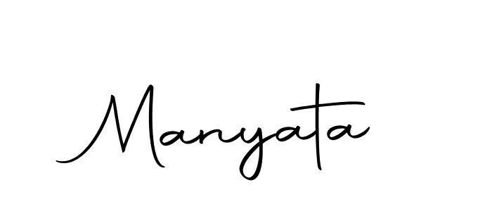 Use a signature maker to create a handwritten signature online. With this signature software, you can design (Autography-DOLnW) your own signature for name Manyata. Manyata signature style 10 images and pictures png