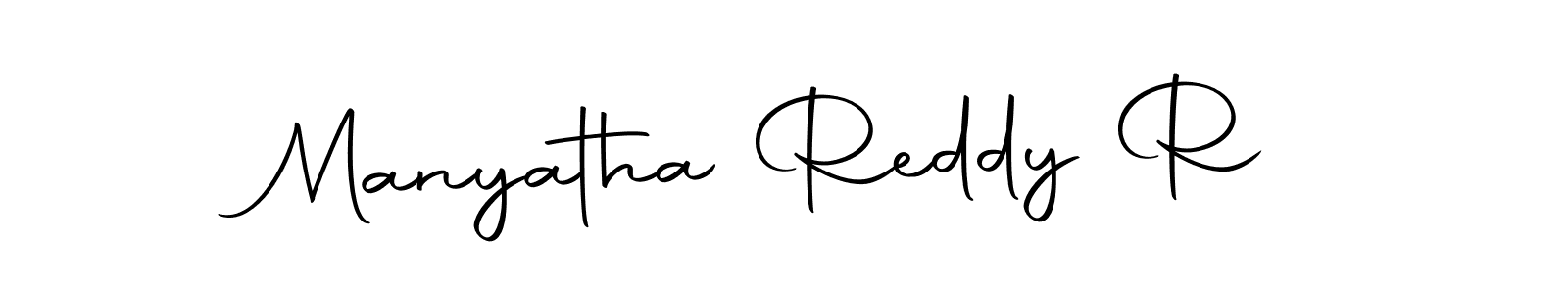 Make a beautiful signature design for name Manyatha Reddy R. With this signature (Autography-DOLnW) style, you can create a handwritten signature for free. Manyatha Reddy R signature style 10 images and pictures png